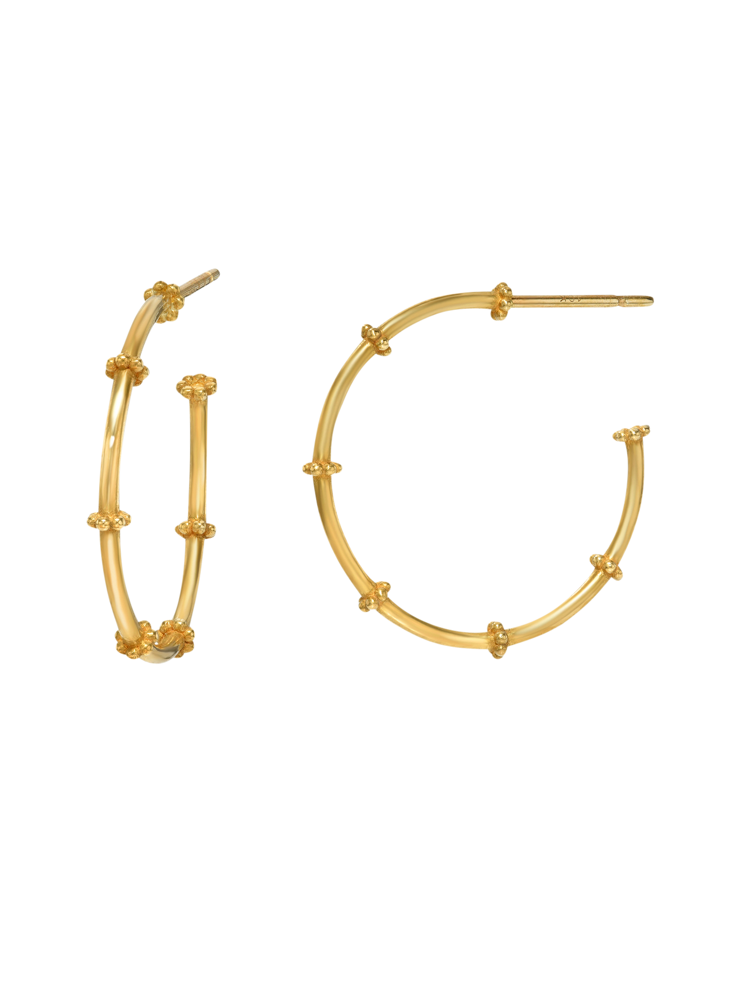 Beaded Hoop Earrings