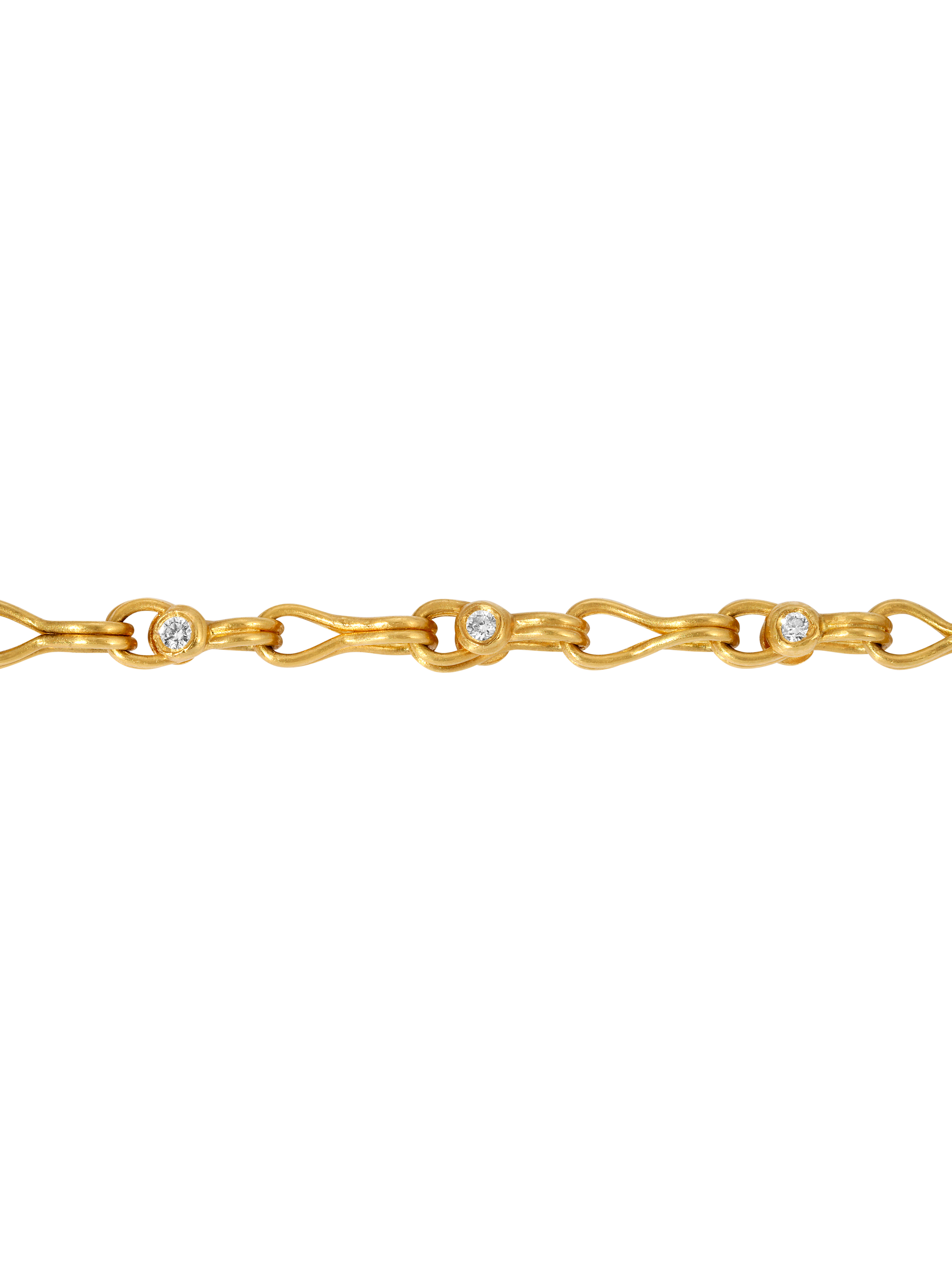 Handwoven Diamond Chain Necklace