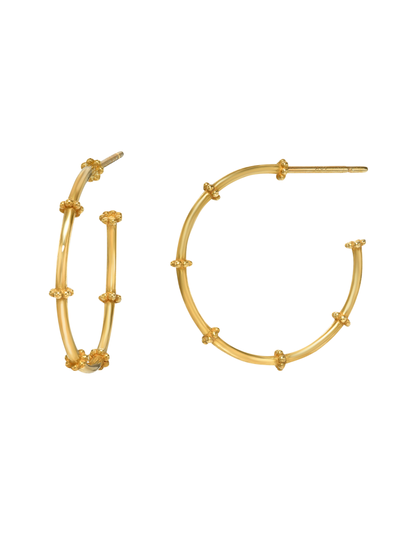 Beaded Hoop Earrings