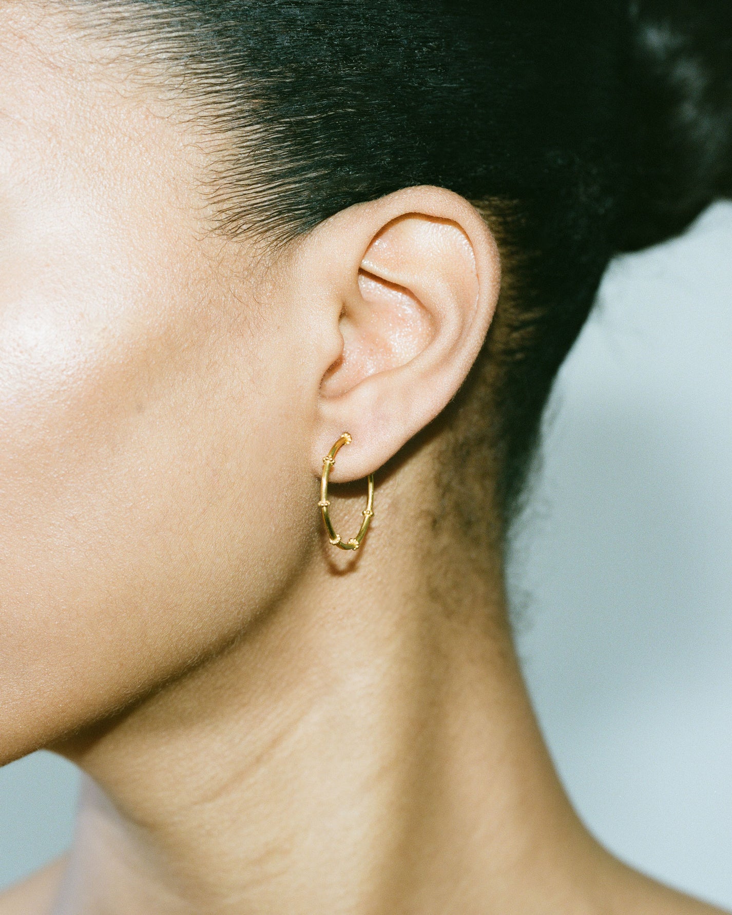 Beaded Hoop Earrings