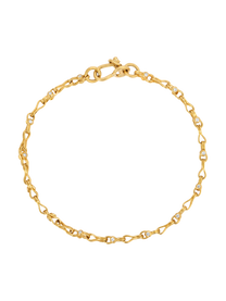 Handwoven Diamond Chain Bracelet