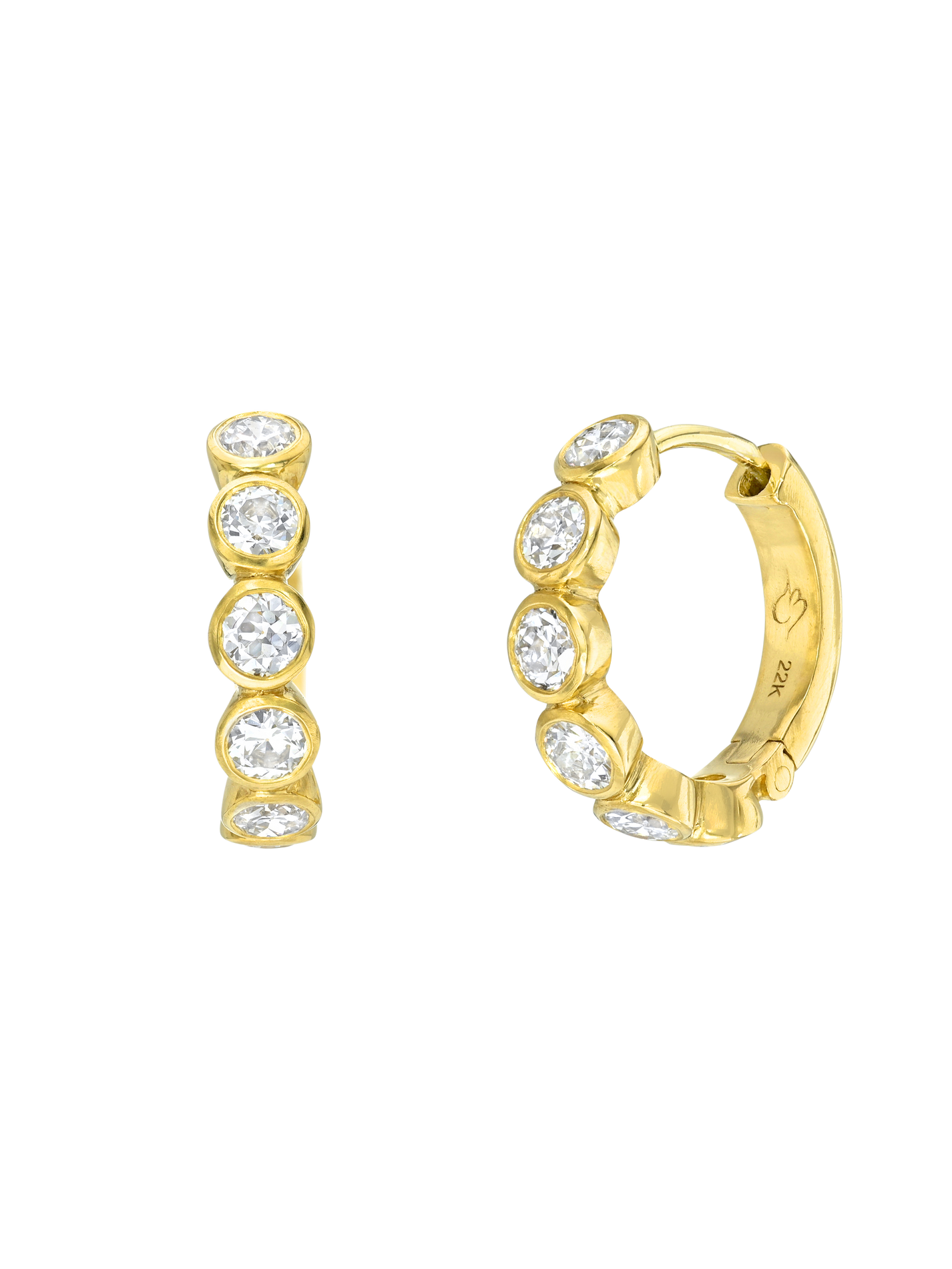 Diamond Hoop Earrings