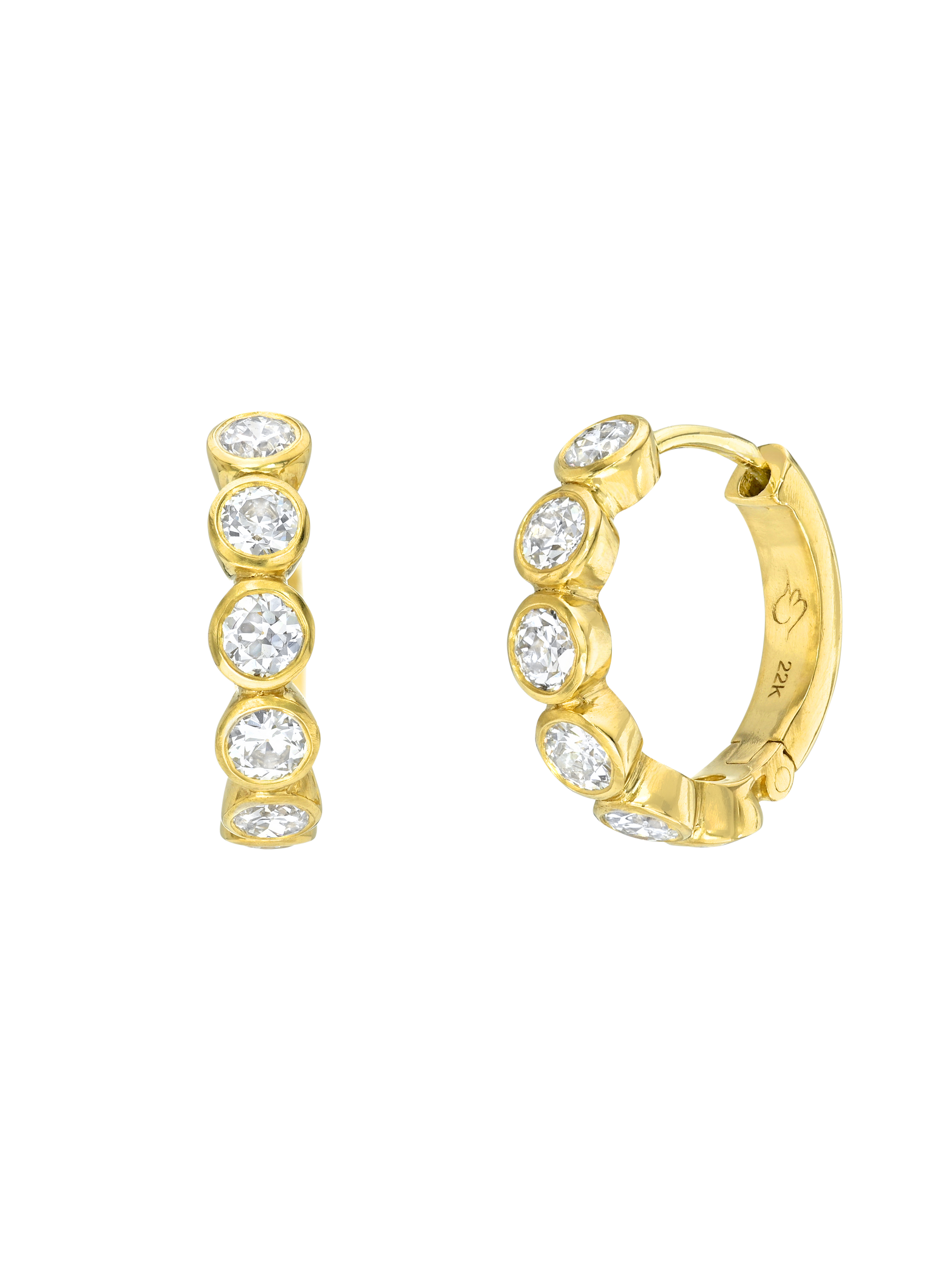 Diamond Hoop Earrings