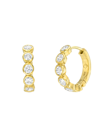 Diamond Hoop Earrings