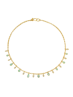 paraiba and diamond necklace