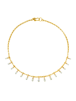 diamond briolette and spinel necklace