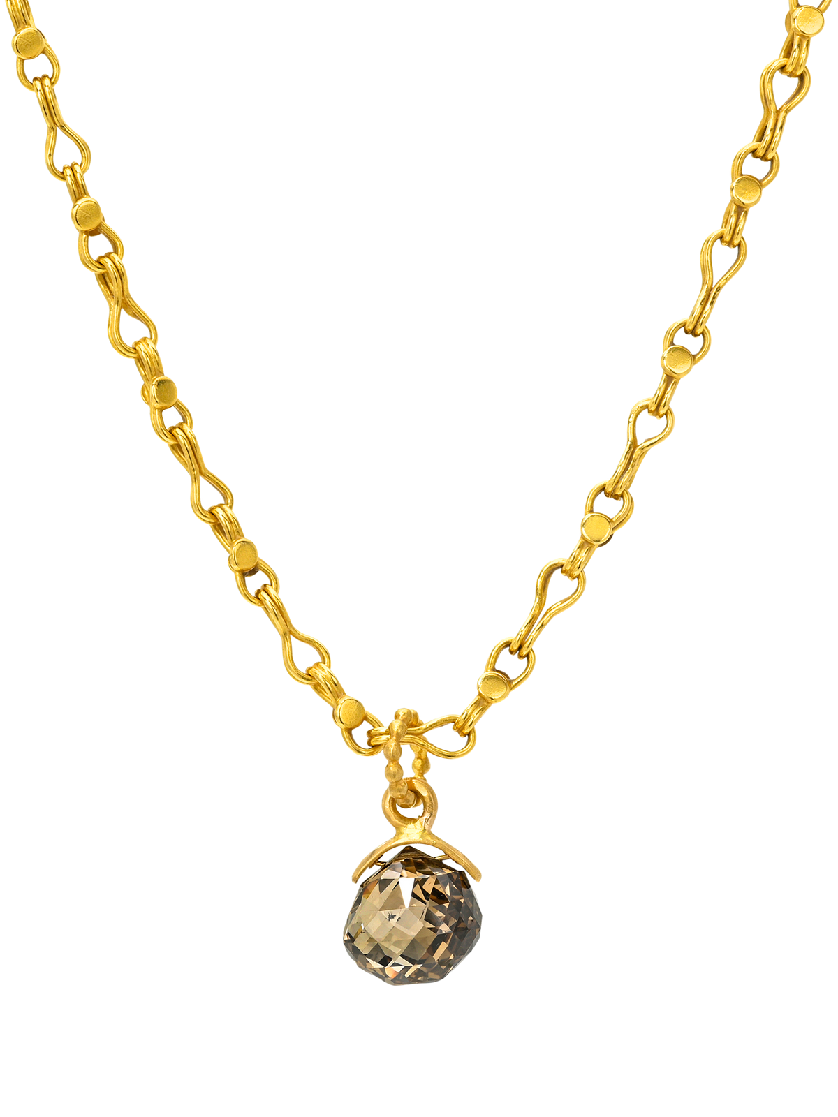 Diamond Briolette Pendant