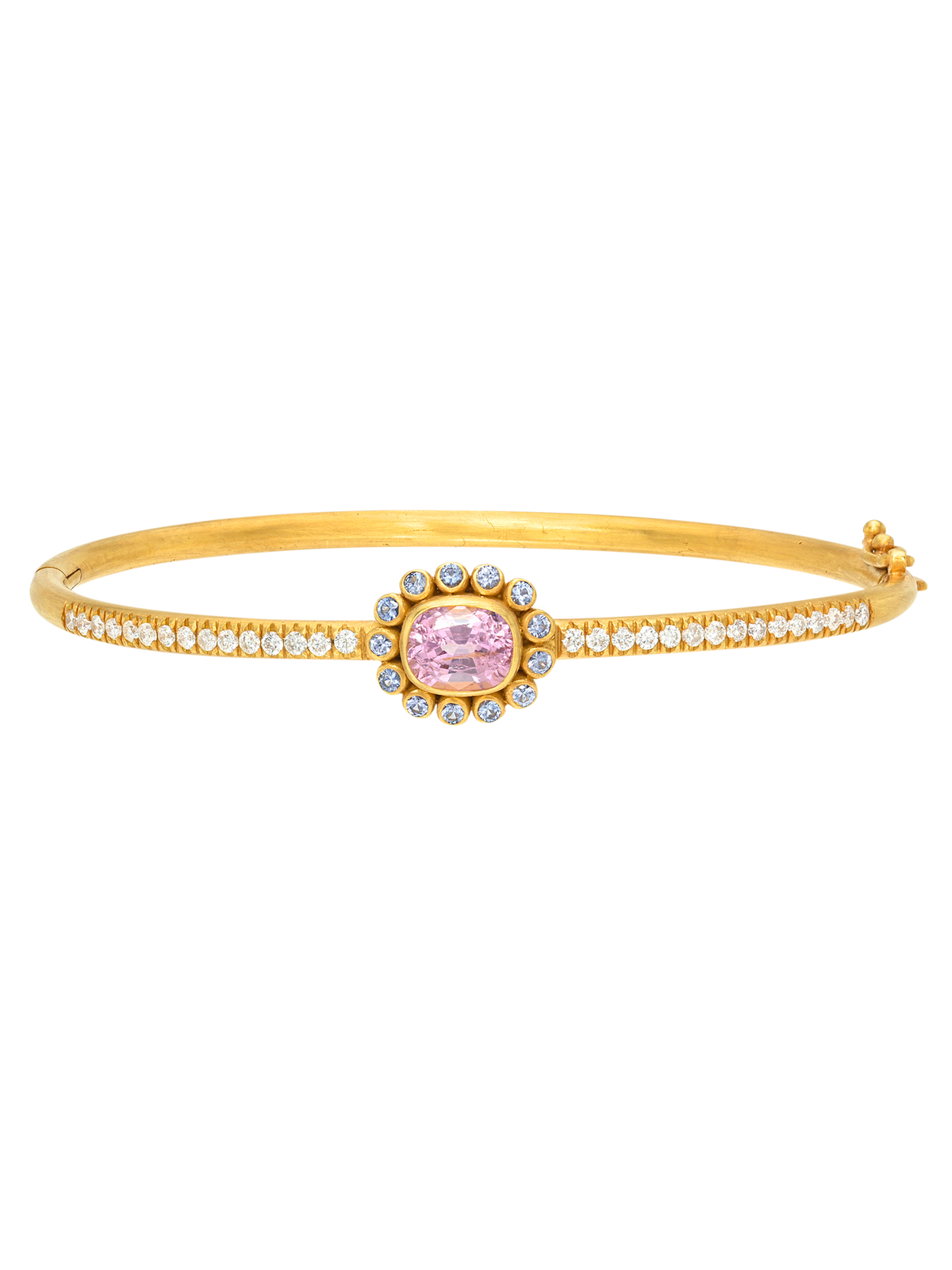 Spinel and Diamond Rani Bangle