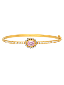 Spinel and Diamond Rani Bangle