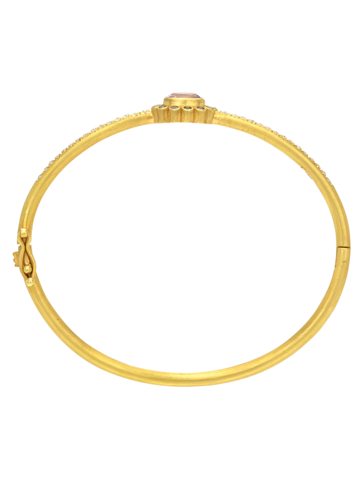 Spinel and Diamond Rani Bangle
