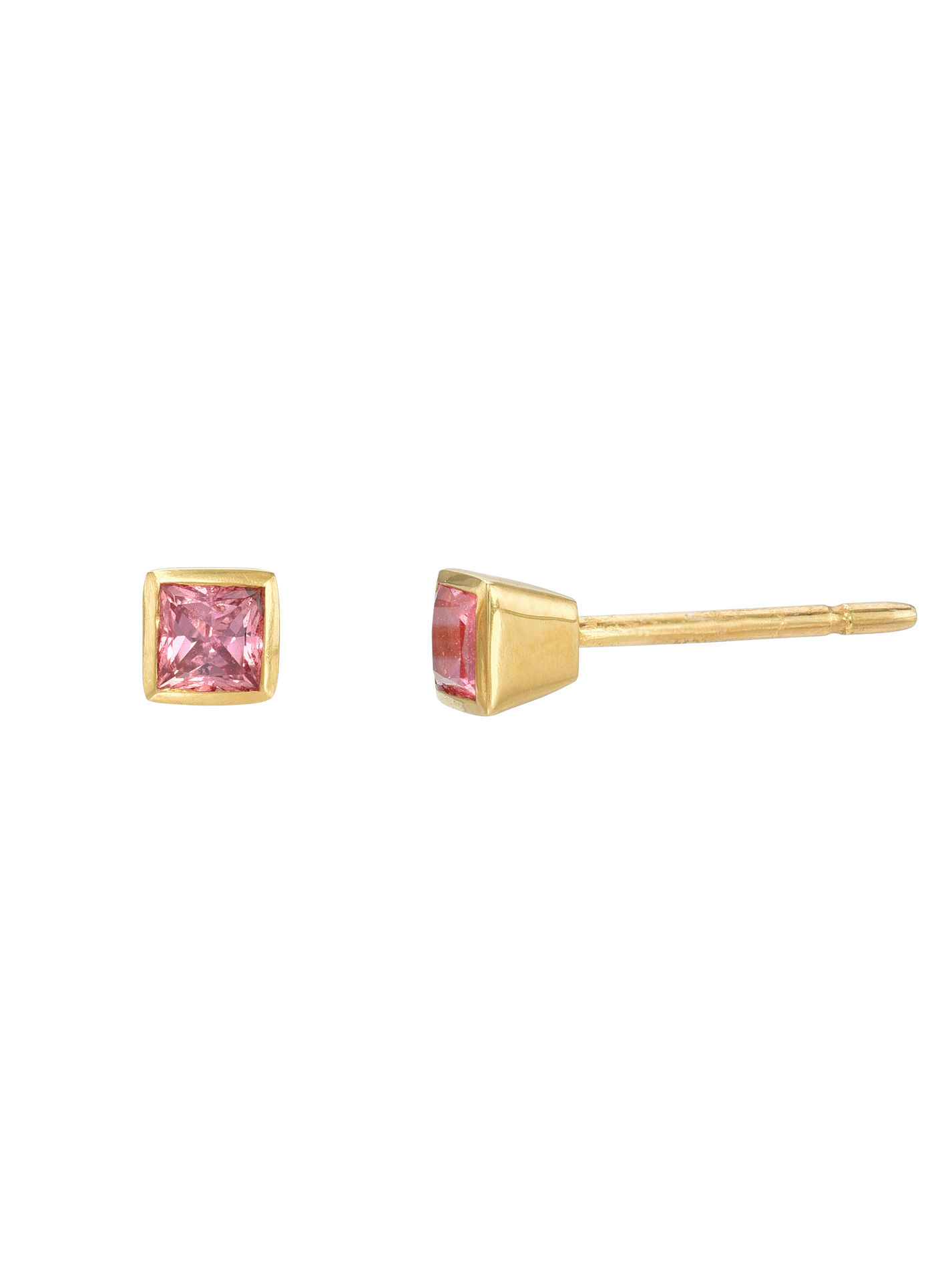 Padparadscha Beam Earrings