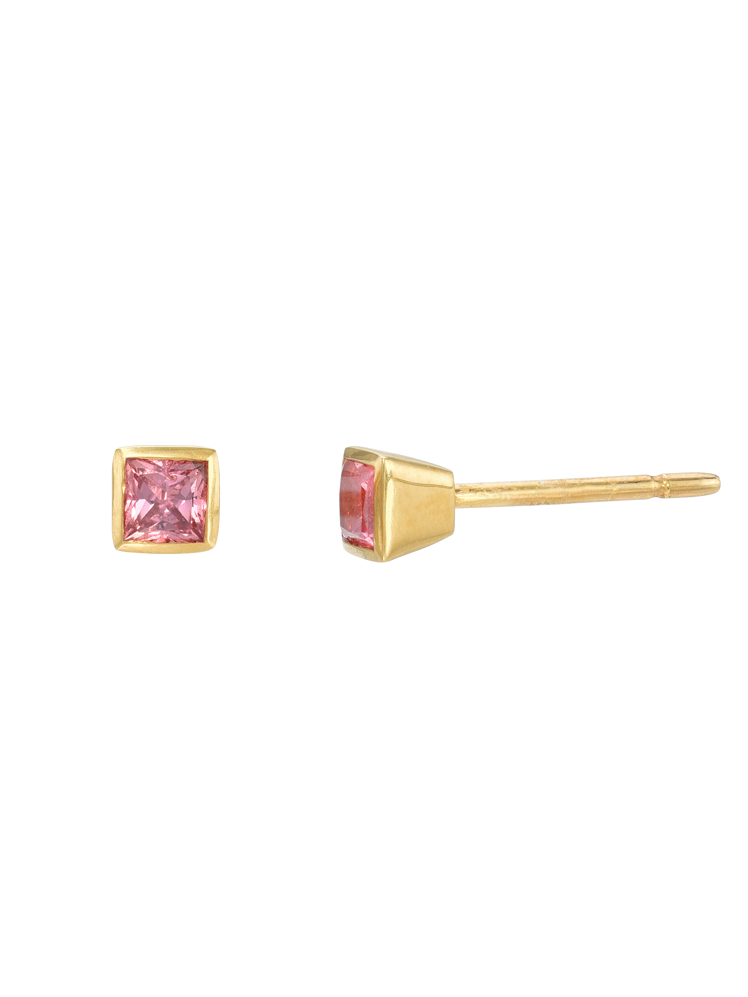 Padparadscha Beam Earrings