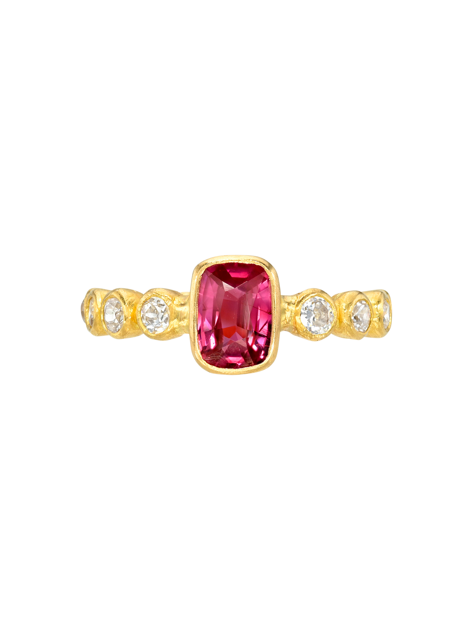 Ruby and Diamond Infiniti Ring