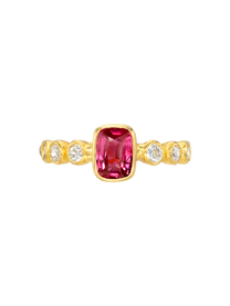 Ruby and Diamond Infiniti Ring