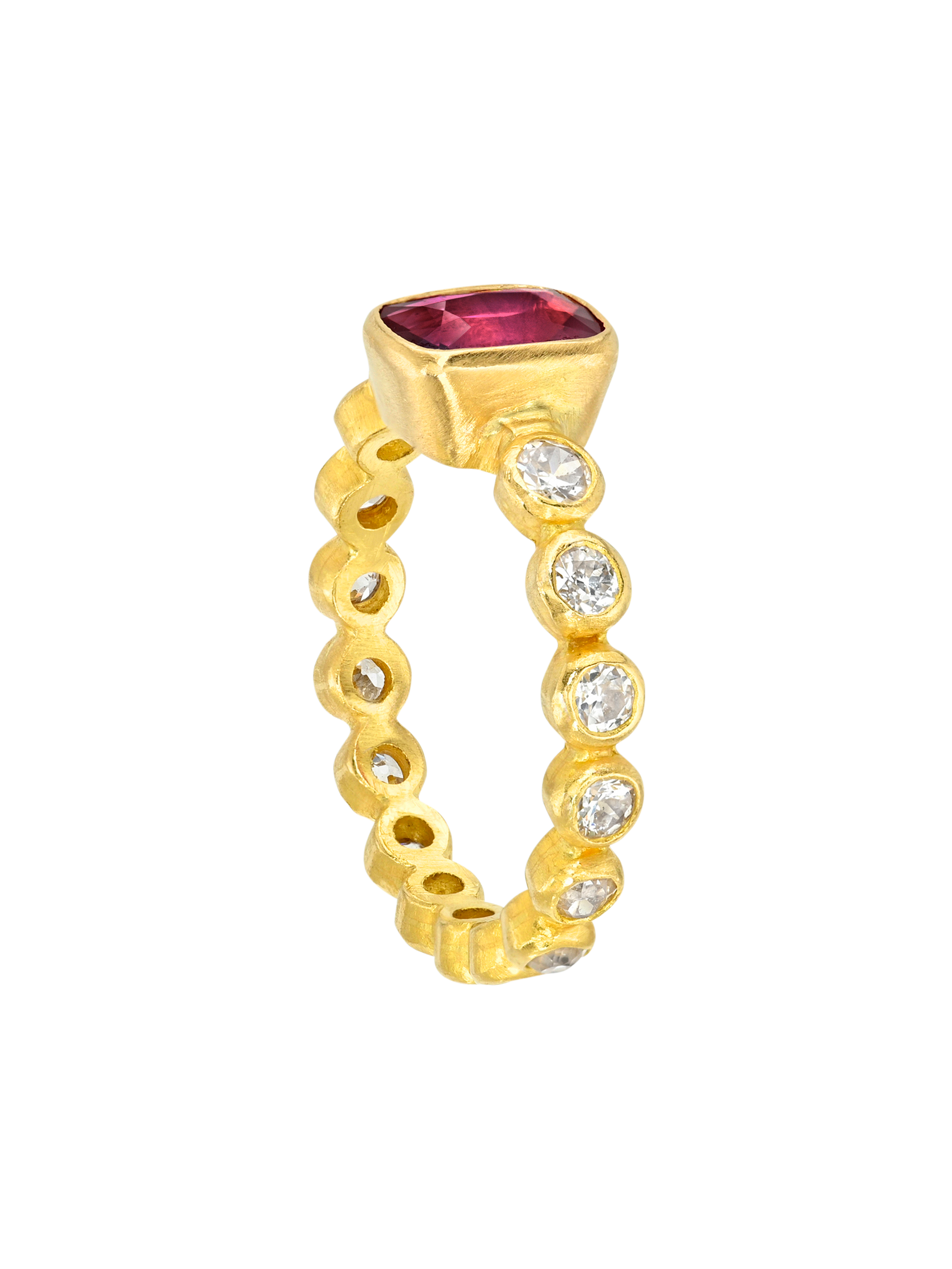 Ruby and Diamond Infiniti Ring