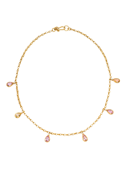sapphire and diamond dune necklace