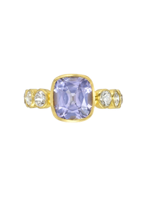Spinel and Diamond Infiniti Ring
