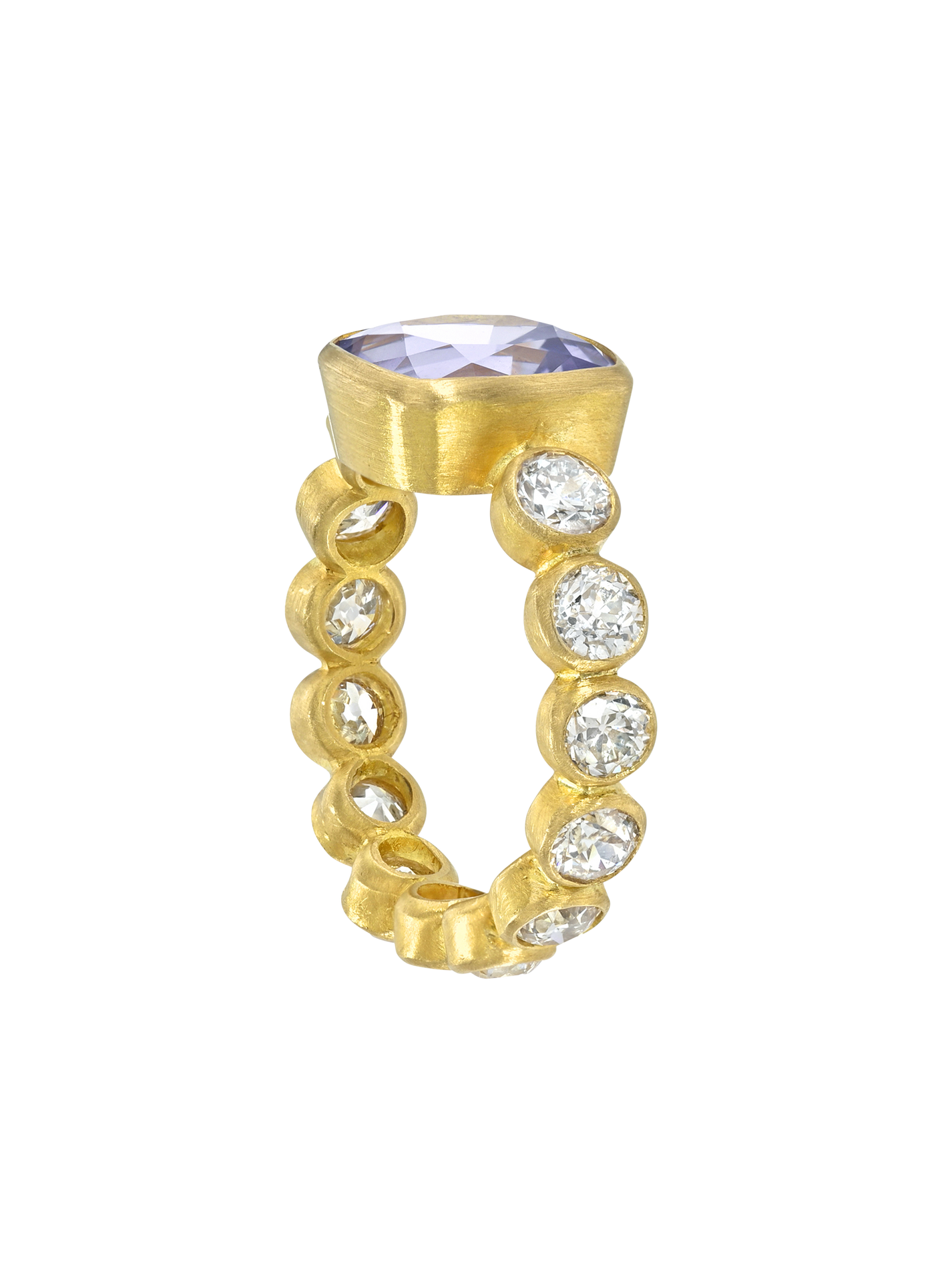 Spinel and Diamond Infiniti Ring