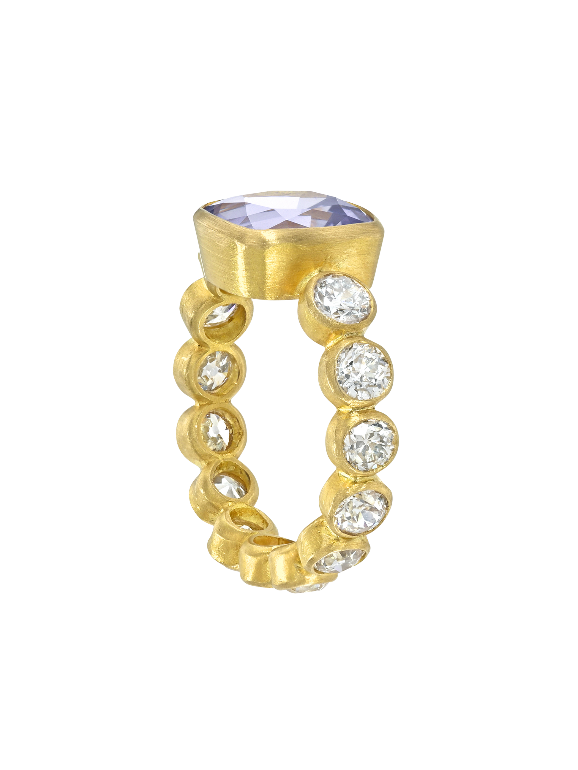 Spinel and Diamond Infiniti Ring