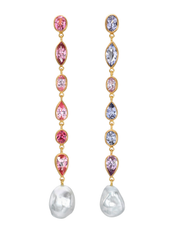 spinel cascade earrings