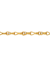 Handwoven Diamond Chain Necklace