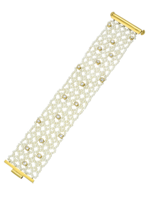 Woven Pearl Bracelet