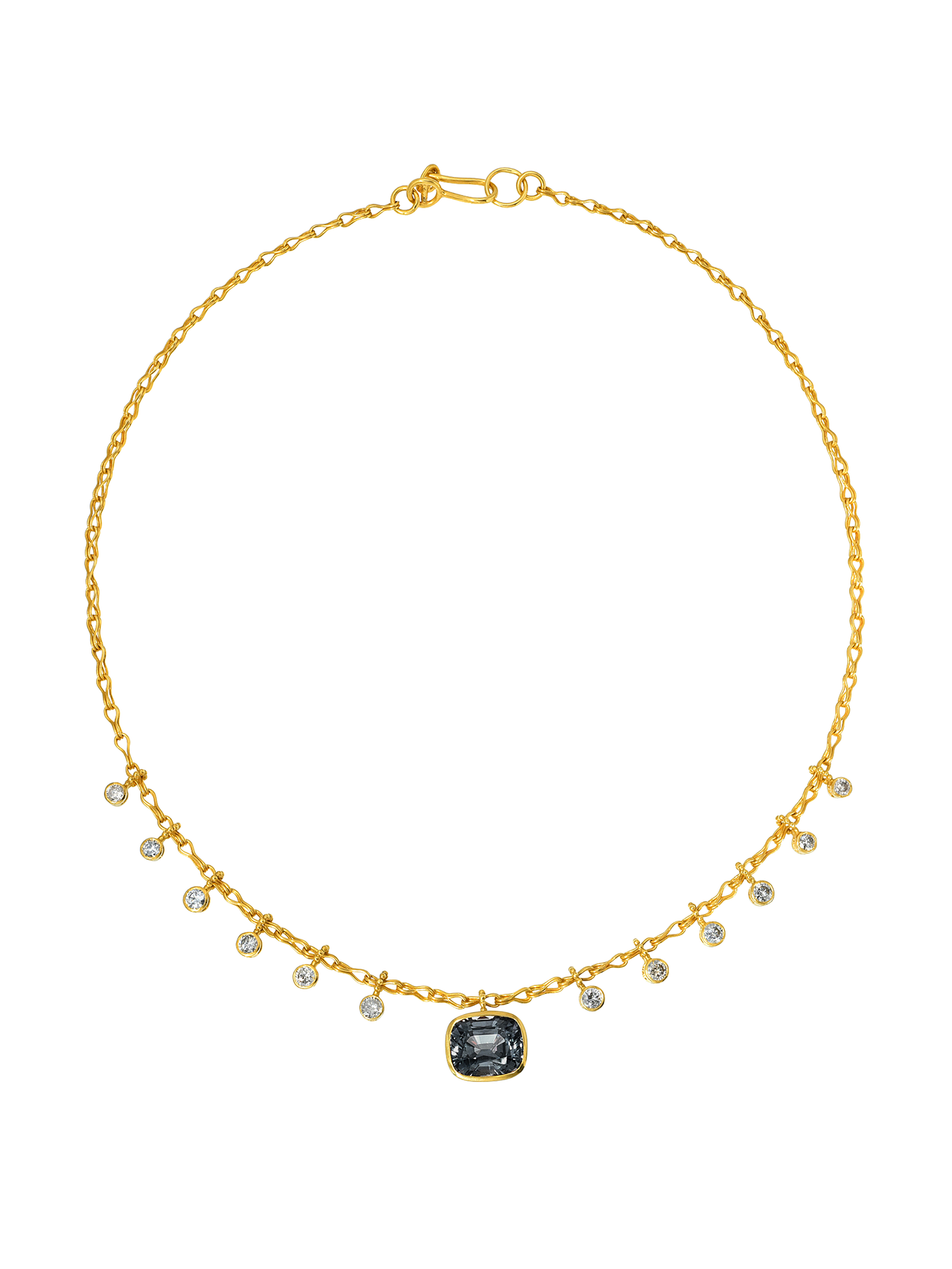 Spinel and Diamond Necklace