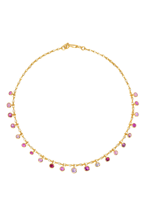 Multicolored Sapphire and Diamond Necklace